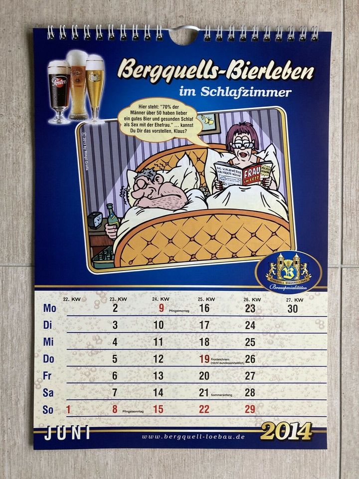 Bier/Kalender/Löbauer Bergquell/2014 in Groß Luckow