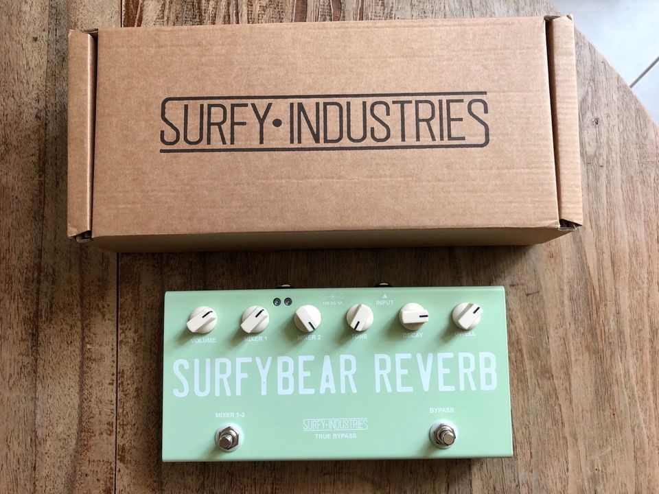 SurfyBear Compact Surf Green - Federhall Reverb in Dresden