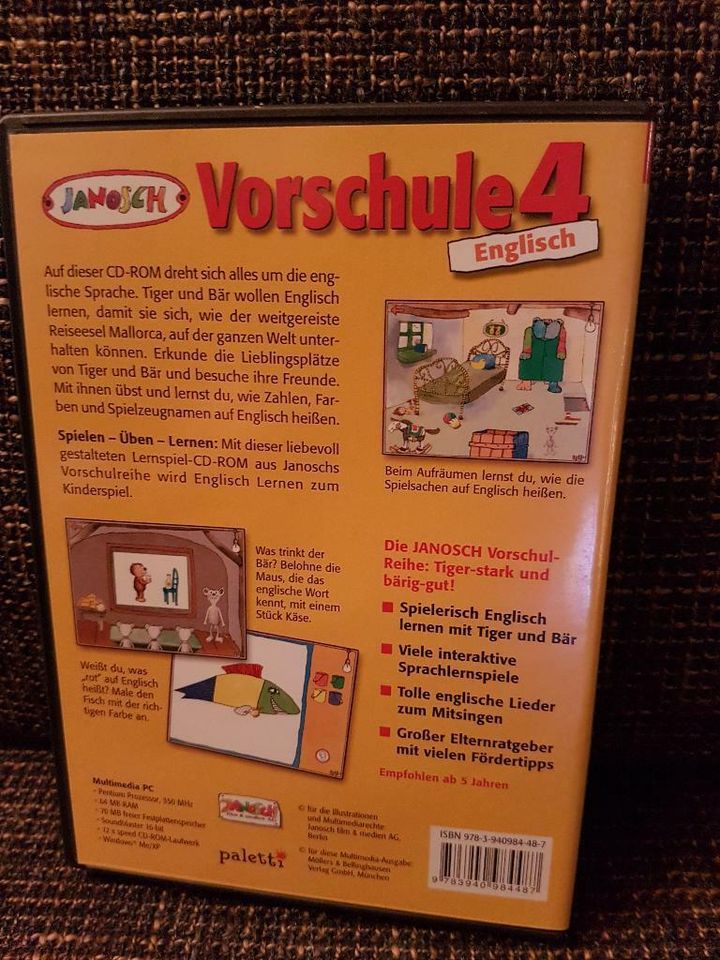 Janosch Vorschule 4 und Schulstart Englisch, CD-ROM, wie neu! in Schwarzenbek