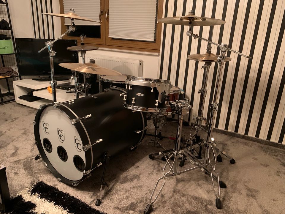 C&C Custom Drumset Unikat 22x24, 16x16, 12x10 Maple in Sonneberg