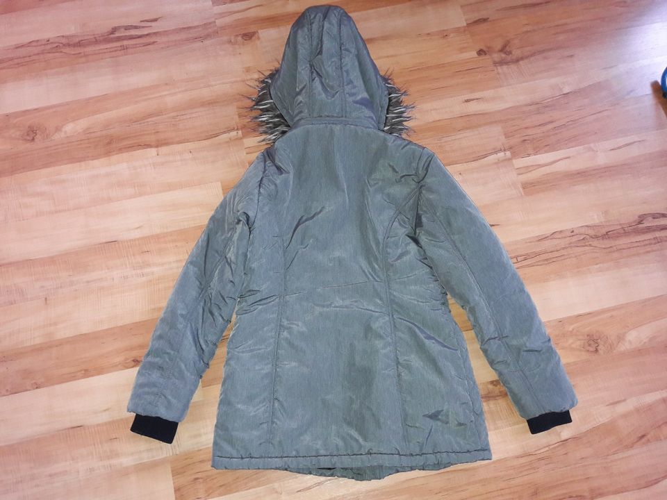 Janina Damen Winterjacke Parka grau Gr.36 fast neu in Rödental