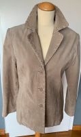 Jacket, Blazer, Jacke, Wildleder Gr. 38/40 Vintage, beige, taupe Hessen - Münchhausen Vorschau