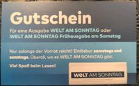 12 Gutscheine WELT AM SONNTAG Wert 66 Euro Hessen - Dreieich Vorschau