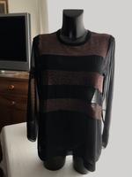 Koton Chiffon Bluse Oberteil Schwarz Kupfer blockstreifen Hannover - Nord Vorschau