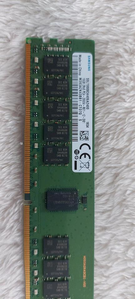 DDR4 RAM SAMSUNG 32GB(2x16GB) 2Rx8 PC4-2666V-RE1-12 in Gaggenau