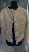 NEU Tweed Blazer in angesagter Kastenform  L mini Pailletten Niedersachsen - Langenhagen Vorschau