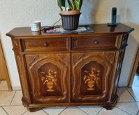 ✨️ Vintage Sideboard Regal Echtholz Eiche Nuss Schrank Kästchen g Bayern - Schierling Vorschau