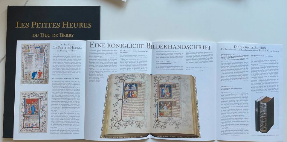 Les Petites Heures Du Duc de Berry Faksimile inkl. Dokumentation in Weimar