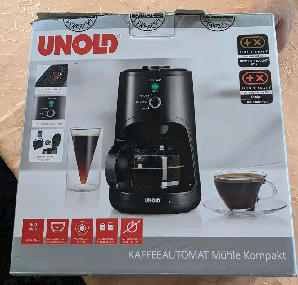 Unold 28725 Kaffeeautomat-Mühle Kompakt  ￼  ￼  ￼  ￼  ￼  ￼  ￼ in Saarbrücken