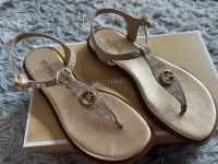 Michael Kors Sandalen/Zehentrenner 35.5 Gold Neu Hessen - Marburg Vorschau