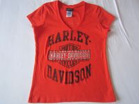 Harley T-Shirt orange Damen Gr. XS Nordrhein-Westfalen - Monheim am Rhein Vorschau