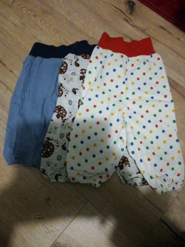 3 selbstgenähte Hosen, handmade, Gr. 50/56 in Osterholz-Scharmbeck