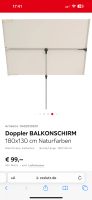 Sonnenschirm / Balkonschirm/ Doppler /Sonnensegel eckig Brandenburg - Bestensee Vorschau