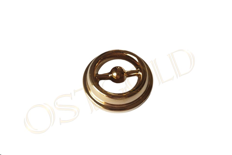 ♛SIMSON Schwalbe Hupe Torpedohorn / Abdeckung Star Gold Tuning in Struppen