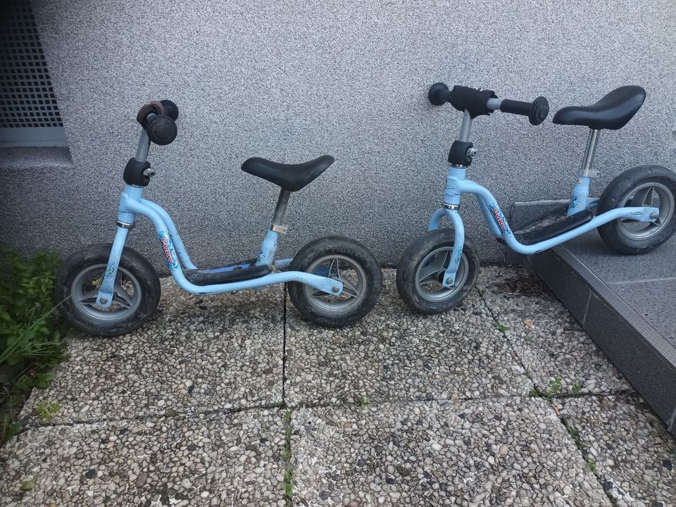 zwei Laufräder PUKY hellblau 10 Zoll in Hattersheim am Main