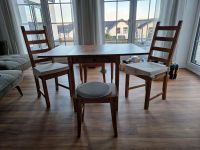 Tisch, Esstisch mit zwei Stühlen und zwei Hockern, Landhaus Stil Nordrhein-Westfalen - Nettersheim Vorschau