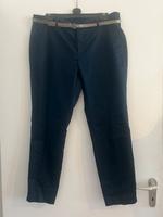 C&A Damen Hose Stoffhose Navy dunkelblau Satin Gürtel 42 XL Mitte - Wedding Vorschau