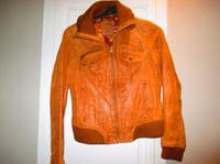 Lederjacke Echtleder Damen Jacke Blouson 38 cognac Stradivarius Sachsen - Bautzen Vorschau