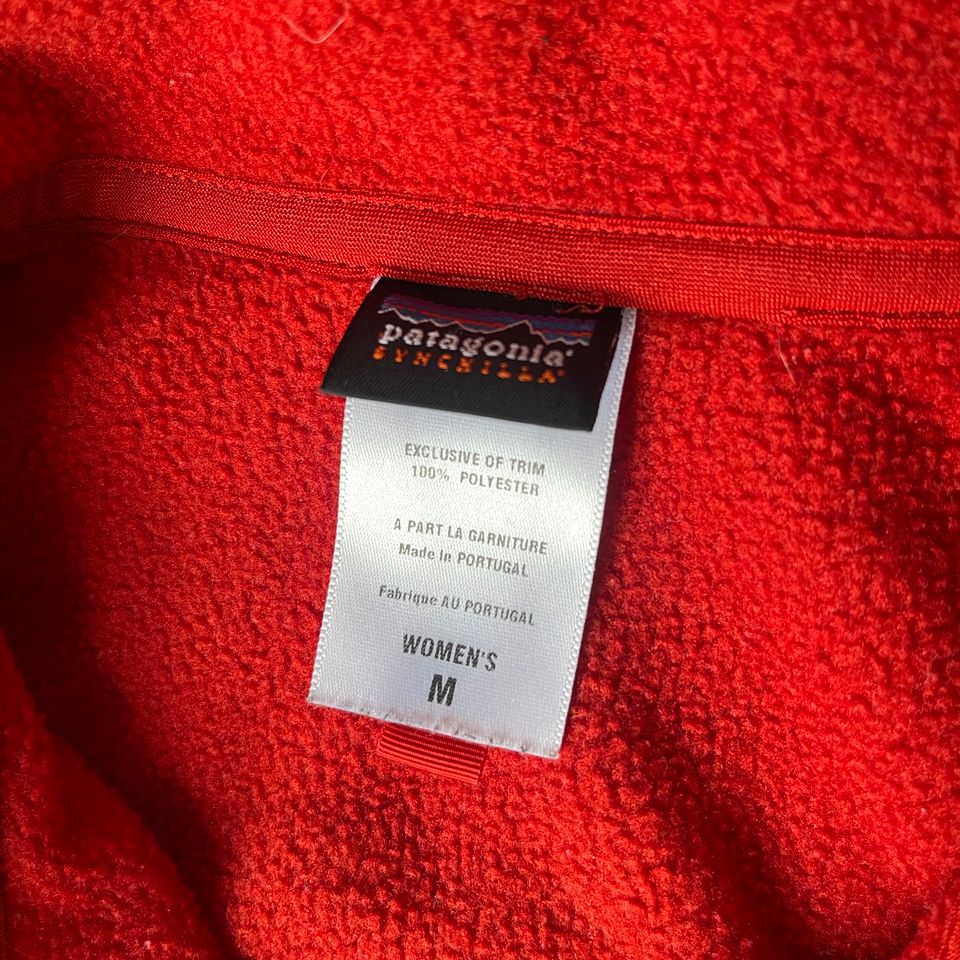 Vintage Patagonia Synchilla Fleecejacke (M Damen) Sweatshirt rot in Heidelberg