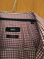 Hugo Boss Hemd Slim fit Gr.38 weinrot kleinkariert Hessen - Braunfels Vorschau