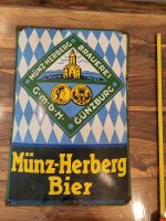 Emailschild Brauerei Günzburg Münz Herberg München - Ramersdorf-Perlach Vorschau