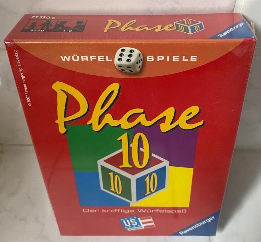 Phase 10 Der knifflige Würfelspaß Original verpackt!!! Rarität!!! in Hespe