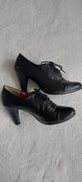Leder-Stiefelette, Schnürpumps, Gr. 40, schwarz Hessen - Korbach Vorschau