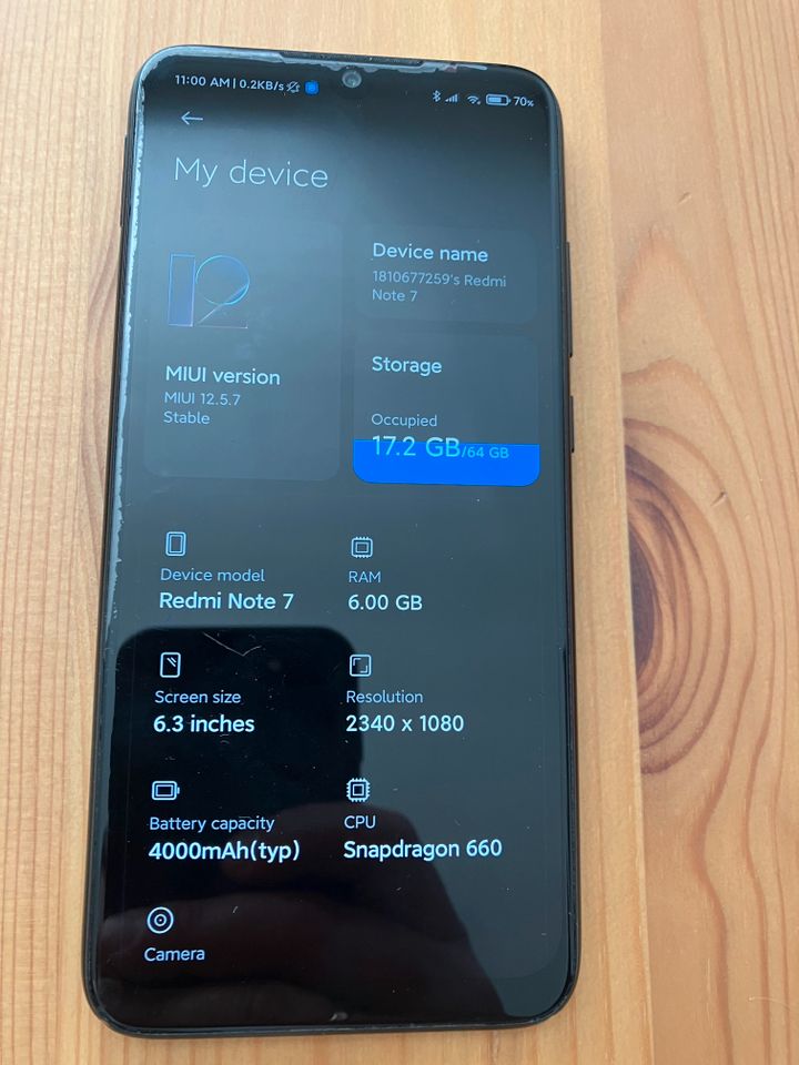 Xiaomi Redmi Note 7, 6GB RAM, 64GB Speicher, top-Zustand ENGLISCH in Much