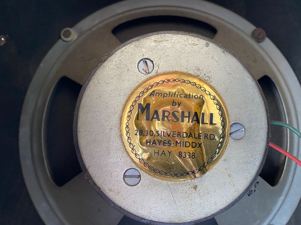 1966 Marshall 4x10 Pinstripe PA Columns Model #1991 in Bocholt