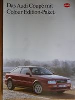 Audi Coupe "Colour Edition Paket" Sondermodell, Prospekt 1/1992 Nordrhein-Westfalen - Lippstadt Vorschau