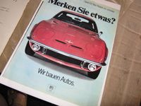 Opel GT /AL Werbeplakat,Bilder,Druck Hessen - Volkmarsen Vorschau