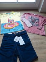 SET ab 7 Jahre, Shirt und Jeans mit Etikett und Shirt, gebr. Baden-Württemberg - Waldkirch Vorschau