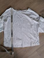 Mango Shirt weiß Gr.m ausgefallen mit Perlen Hessen - Wehrheim Vorschau