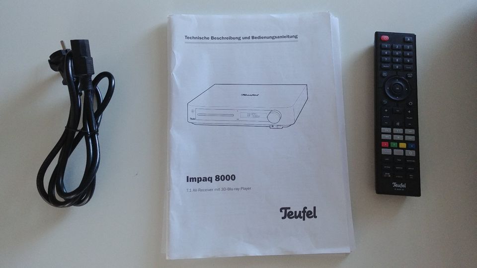 Teufel Impaq 8000 7.1 Kanal 3D 4K Blu-Ray Receiver, Bluetooth in Klötze