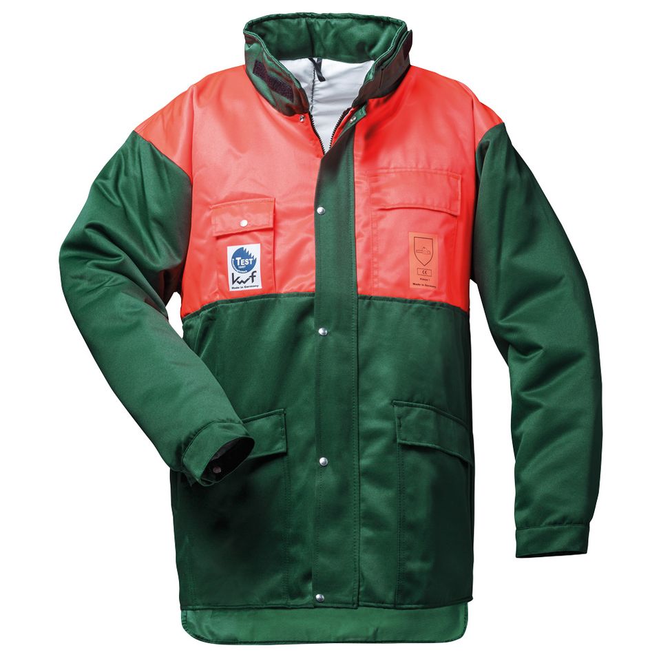 verschiedene Größen / Schnittschutz Jacke Grün  / Arbeitsjacke in Ostrhauderfehn