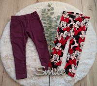 Jeggings Leggings weinrot Minnie Mouse Mädchen Gr. 104 H&M Niedersachsen - Rühen Vorschau