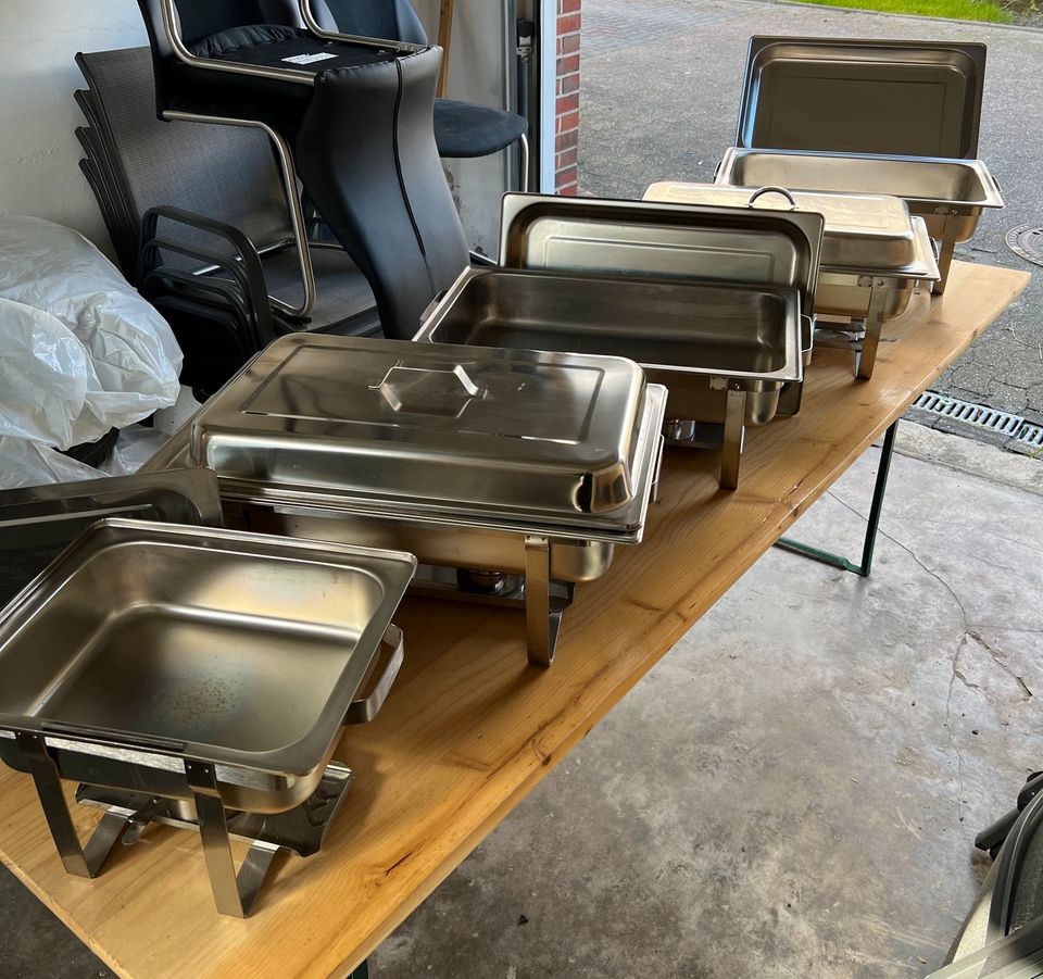 Warmhaltebehälter Speisewärmer Rechaud Chafing Dish (Verleih) in Varel