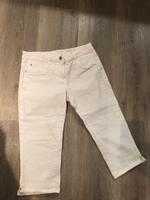 Jeans Caprilänge in weiß, Größe 38 Bayern - Schwabhausen Vorschau