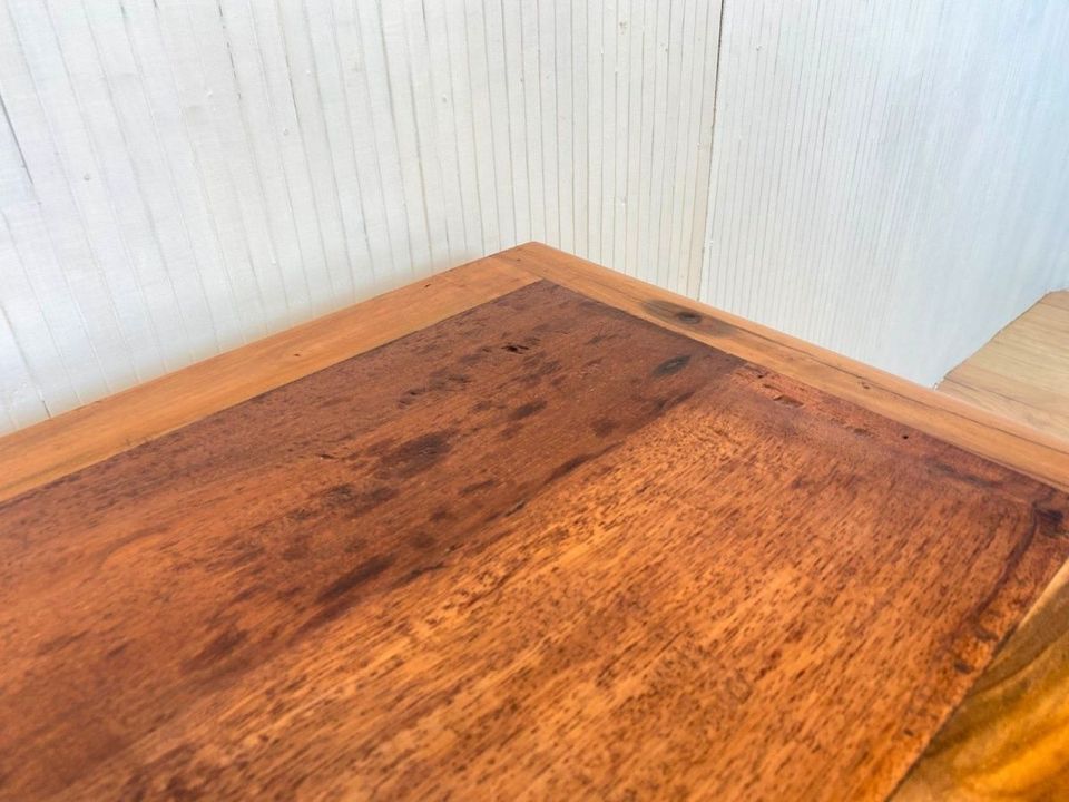 Boatwood by WMK # Formschöner und farbenfroher Nachttisch aus altem Bootsholz, ein handgefertigtes Unikat aus massivem Teakholz # Nachtschrank Nachtkommode Nachtschränkchen Kommode Beistelltisch Teak in Berlin