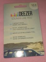 Deezer sounds Like you 10€ Guthaben Karte neu Duisburg - Duisburg-Süd Vorschau
