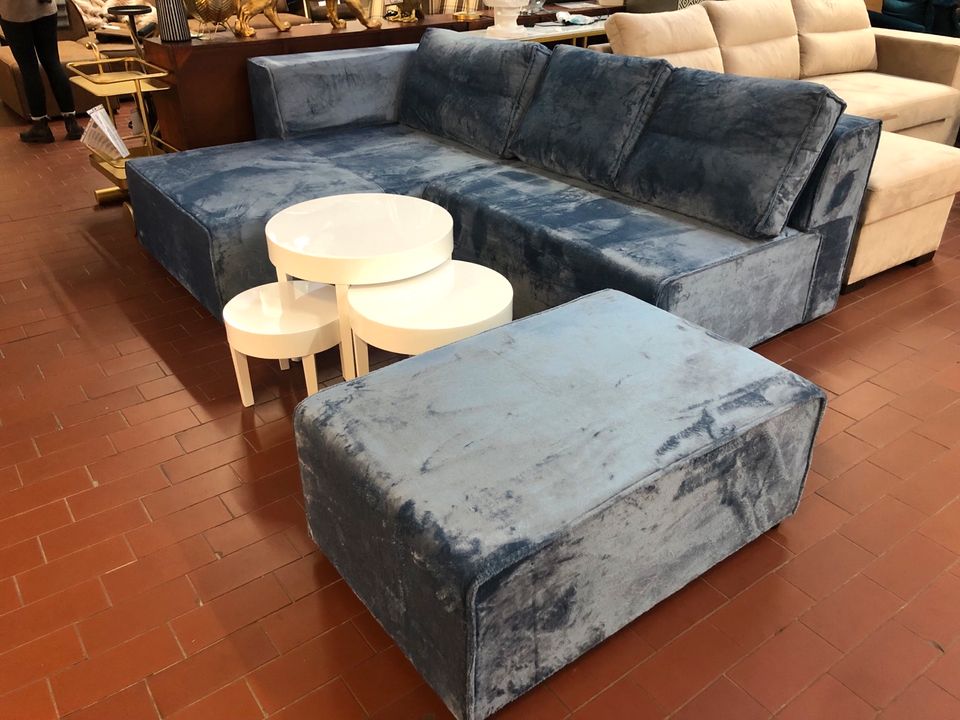 Ecksofa* Miran New* Sofa, L-Form, Couch, Plüsch inc. Hocker in Bremen