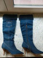 Tamaris High Heels hohe Stiefel blaue Jeans Gr. 37 Sachsen - Oederan Vorschau