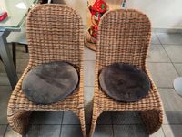Zwei sehr schöne Korbstühle mit Sitzkissen Thüringen - Am Ettersberg Vorschau
