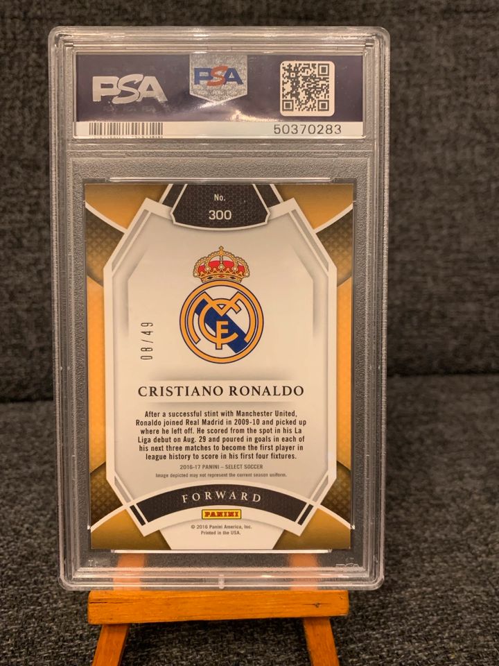 Cristiano Ronaldo Real Madrid Trading CardPanini #300 /49 PSA in Nürnberg (Mittelfr)