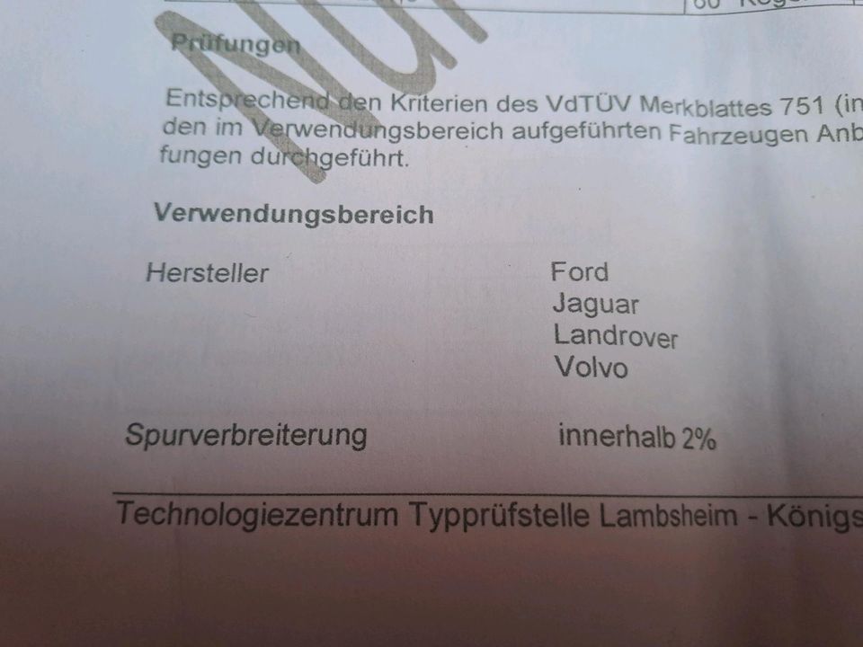 18 Zoll Borbet Felgen  für Ford, Jaguar, Landrover und Volvo in Gadebusch