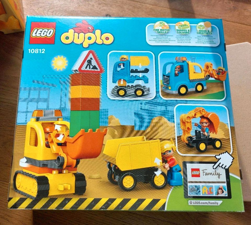 Lego Duplo Baustelle 10812, Bagger, Muldenkipper in Feucht