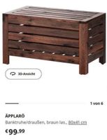 4 xNEU OVP Ikea Äpplarö Gartenbank Sitzbank Gartentruhe Banktruhe Berlin - Spandau Vorschau