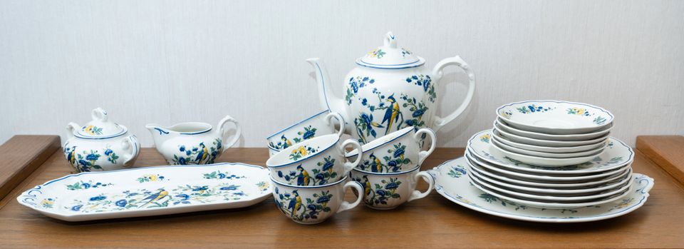 Villeroy & Boch Phoenix blau Teeservice, Porzellan in München