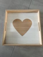 Holz Tablett Herz 35x35cm Nordrhein-Westfalen - Bünde Vorschau