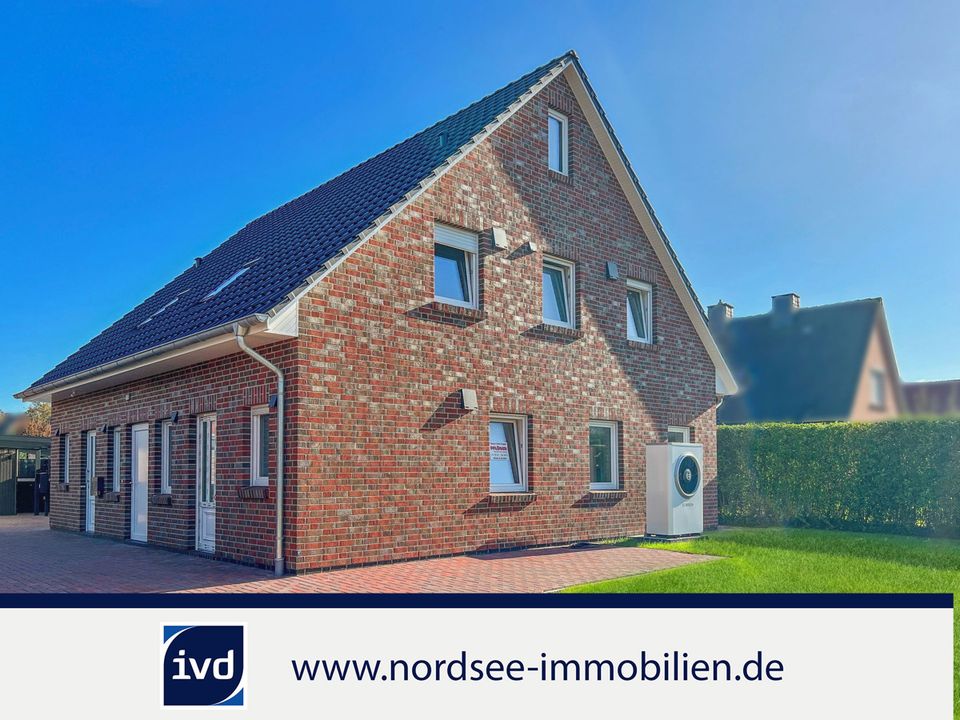 Neubau Haus KFW40+ mit Photovoltaik + Speicher und Wärmepumpe | Norden n. Norddeich in Norden